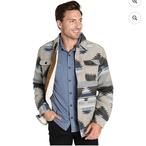 Jachs Southwest Aztec Patterned Shirt Jacket - Picture 11 of 11